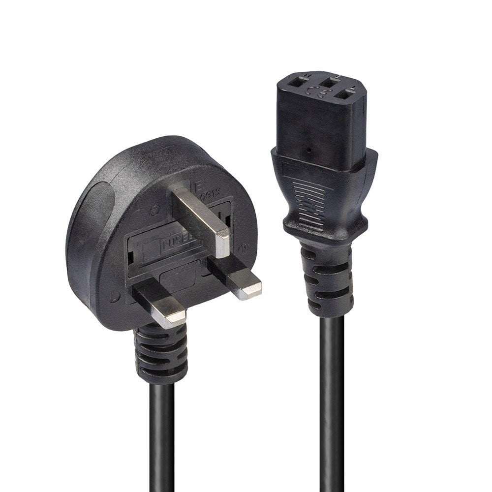 3 Pin Black Desktop Power Cable for PC and Monitor